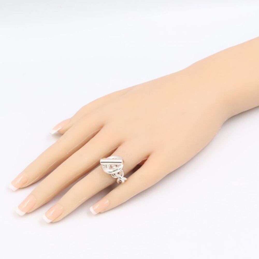 Hermes Croisette Ring Silver 925 Jewelry - Picture 5 of 9
